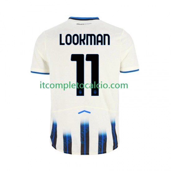 Maglia Atalanta Ademola Lookman 11 Divisa Away 2025-2026 Manica Corta ,Uomo