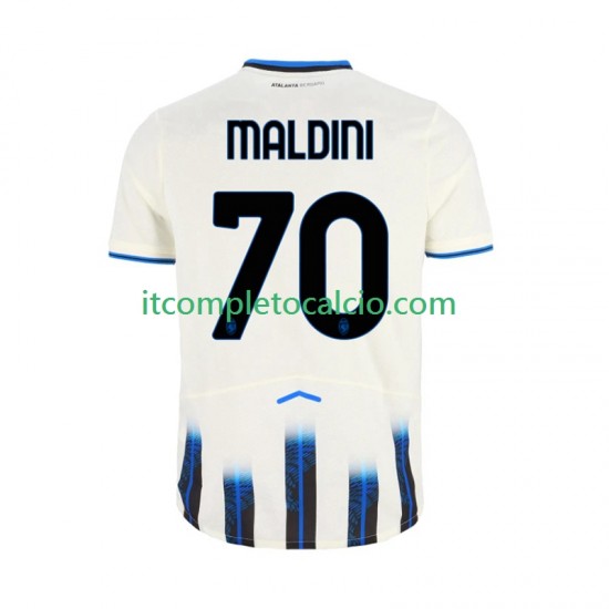 Maglia Atalanta Daniel Maldini 70 Divisa Away 2025-2026 Manica Corta ,Uomo