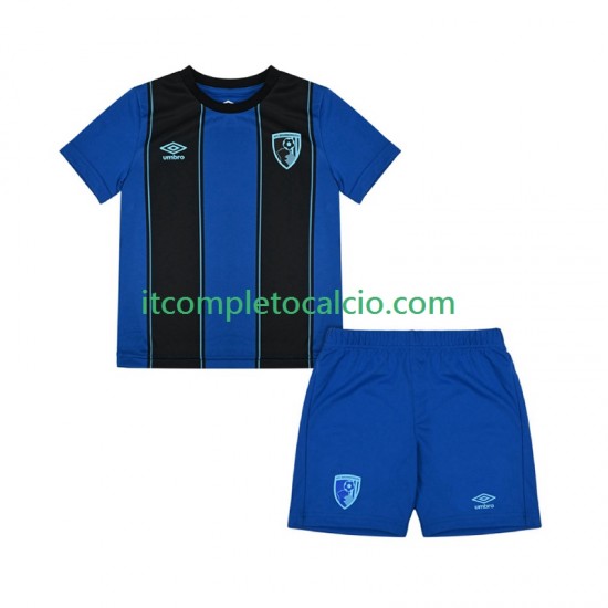 Maglia BOURNEMOUTH Divisa Away 2025-2026 Manica Corta ,Bambino