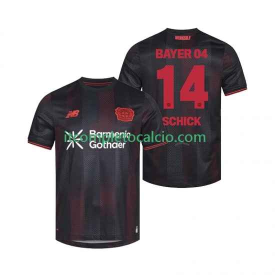 Maglia Bayer 04 Leverkusen Patrik Schick 14 Divisa Home 2025-2026 Manica Corta ,Uomo