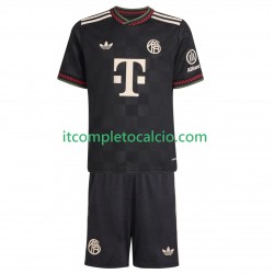 Maglia FC Bayern München Terza Divisa 2025-2026 Manica Corta ,Bambino