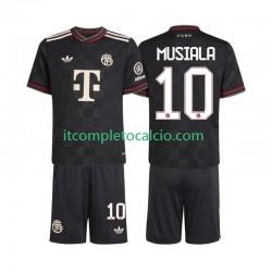 Maglia FC Bayern München Jamal Musiala 10 Terza Divisa 2025-2026 Manica Corta ,Bambino