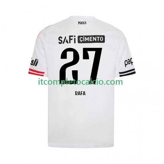Maglia Besiktas Rafa Silva 27 Divisa Home 2025-2026 Manica Corta ,Uomo