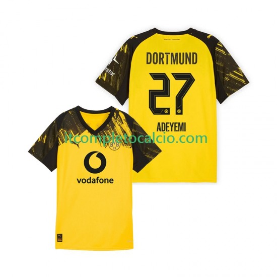 Maglia Borussia Dortmund Karim Adeyemi 27 Divisa Home 2025-2026 Manica Corta ,Uomo