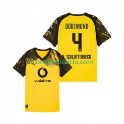 Maglia Borussia Dortmund Nico Schlotterbeck 4 Divisa Home 2025-2026 Manica Corta ,Uomo