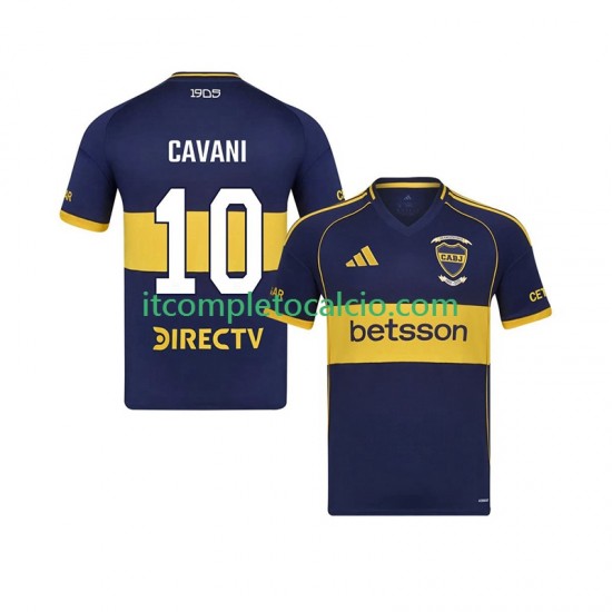 Maglia CA Boca Juniors Edinson Cavani 10 Divisa Home 2025-2026 Manica Corta ,Uomo