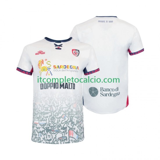 Maglia Cagliari Divisa Away 2025-2026 Manica Corta ,Uomo