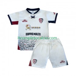 Maglia Cagliari Divisa Away 2025-2026 Manica Corta ,Bambino
