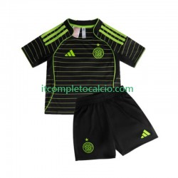 Maglia Celtic FC Divisa Away 2025-2026 Manica Corta ,Bambino