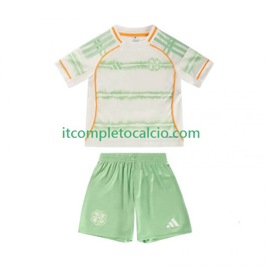 Maglia Celtic FC Terza Divisa 2025-2026 Manica Corta ,Bambino