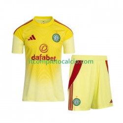 Maglia Celtic FC Portiere Divisa Home 2025-2026 Manica Corta ,Bambino