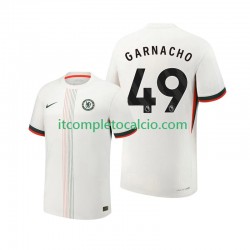 Maglia Chelsea Alejandro Garnacho 49 Divisa Away 2025-2026 Manica Corta ,Uomo