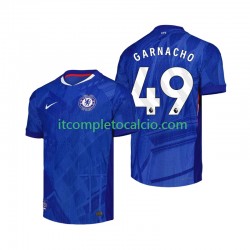 Maglia Chelsea Alejandro Garnacho 49 Divisa Home 2025-2026 Manica Corta ,Uomo
