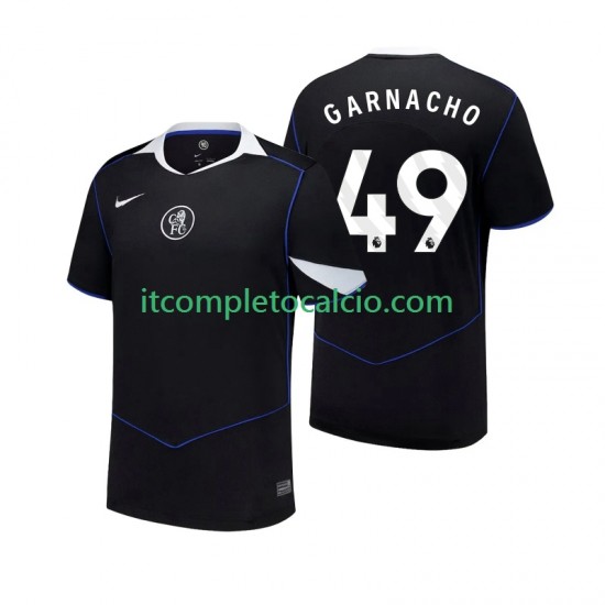 Maglia Chelsea Alejandro Garnacho 49 Terza Divisa 2025-2026 Manica Corta ,Uomo
