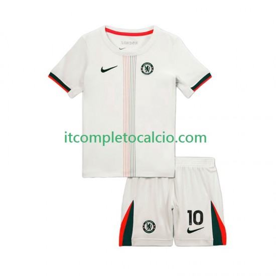 Maglia Chelsea Cole Palmer 10 Divisa Away 2025-2026 Manica Corta ,Bambino