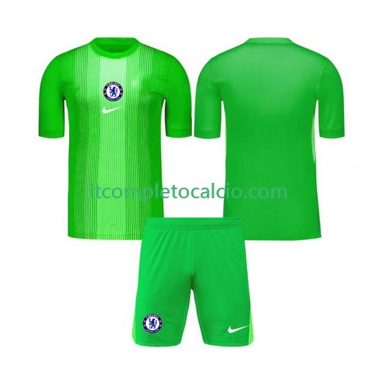 Maglia Chelsea Portiere Divisa Away 2025-2026 Manica Corta ,Bambino