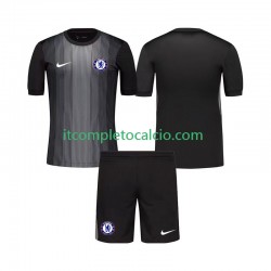 Maglia Chelsea Portiere Divisa Home 2025-2026 Manica Corta ,Bambino