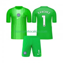 Maglia Chelsea Robert Sanchez 1 Portiere Divisa Away 2025-2026 Manica Corta ,Bambino