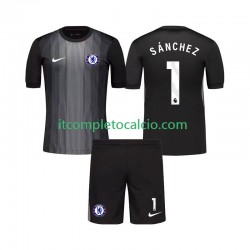 Maglia Chelsea Robert Sanchez 1 Portiere Divisa Home 2025-2026 Manica Corta ,Bambino