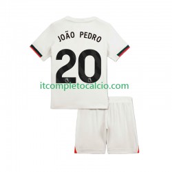 Maglia Chelsea Joao Pedro 20 Divisa Away 2025-2026 Manica Corta ,Bambino