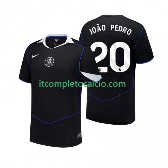 Maglia Chelsea Joao Pedro 20 Terza Divisa 2025-2026 Manica Corta ,Uomo