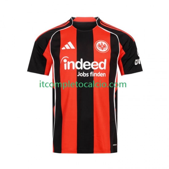 Maglia Eintracht Frankfurt Divisa Home 2025-2026 Manica Corta ,Uomo