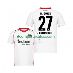 Maglia Eintracht Frankfurt Mario Gotze 27 Divisa Away 2025-2026 Manica Corta ,Uomo