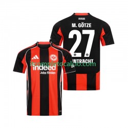 Maglia Eintracht Frankfurt Mario Gotze 27 Divisa Home 2025-2026 Manica Corta ,Uomo