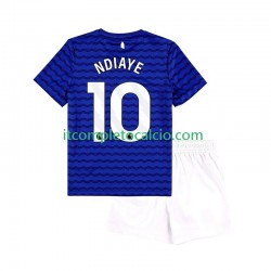 Maglia Everton Ndiaye 10 Divisa Home 2025-2026 Manica Corta ,Bambino