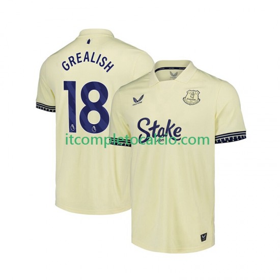 Maglia Everton Jack Grealish 18 Divisa Away 2025-2026 Manica Corta ,Uomo