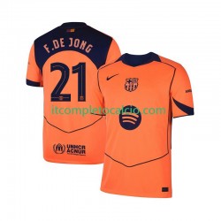 Maglia FC Barcelona Frenkie de Jong 21 UCL Terza Divisa 2025-2026 Manica Corta ,Uomo