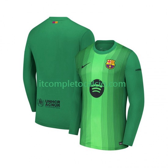 Maglia FC Barcelona Portiere Divisa Home 2025-2026 Manica Lunga ,Uomo