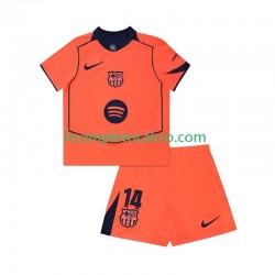 Maglia FC Barcelona Marcus Rashford 14 UCL Terza Divisa 2025-2026 Manica Corta ,Bambino