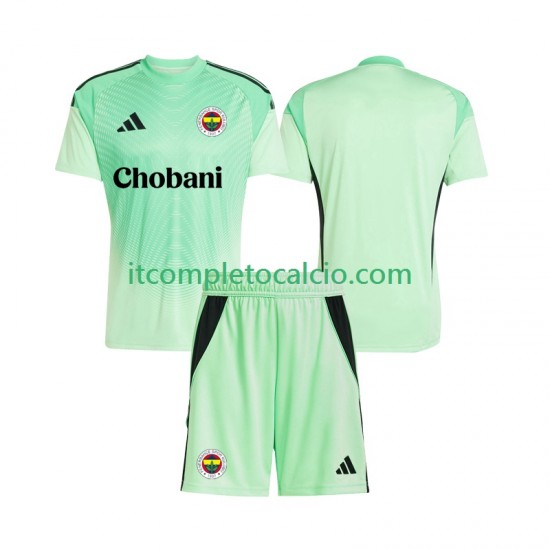 Maglia Fenerbahce Portiere Divisa Away 2025-2026 Manica Corta ,Bambino