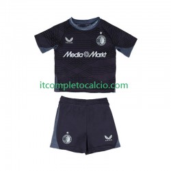 Maglia Feyenoord Rotterdam Divisa Away 2025-2026 Manica Corta ,Bambino