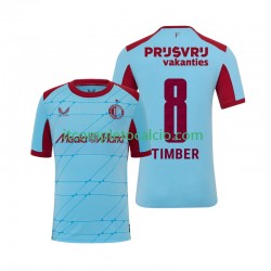 Maglia Feyenoord Rotterdam Quinten Timber 8 Terza Divisa 2025-2026 Manica Corta ,Uomo