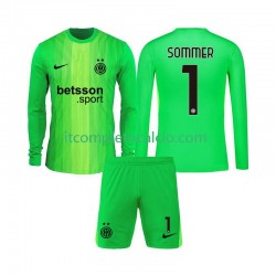 Maglia Inter Milan Yann Sommer 1 Portiere Terza Divisa 2025-2026 Manica Lunga ,Bambino
