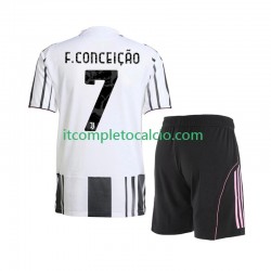 Maglia Juventus Francisco Conceicao 7 Divisa Home 2025-2026 Manica Corta ,Bambino
