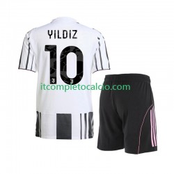 Maglia Juventus Kenan Yildiz 10 Divisa Home 2025-2026 Manica Corta ,Bambino