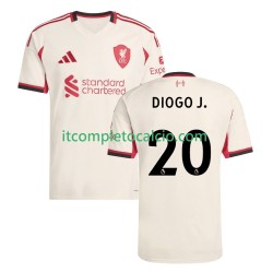 Maglia Liverpool Diogo Jota 20 Divisa Away 2025-2026 Manica Corta ,Uomo