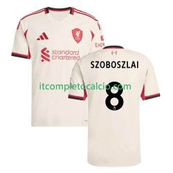 Maglia Liverpool Dominik Szoboszlai 8 Divisa Away 2025-2026 Manica Corta ,Uomo