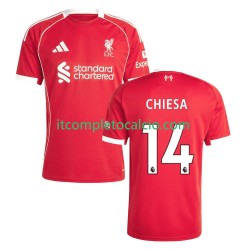 Maglia Liverpool Federico Chiesa 14 Divisa Home 2025-2026 Manica Corta ,Uomo
