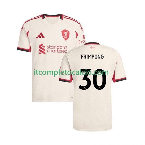 Maglia Liverpool Jeremie Frimpong 30 Divisa Away 2025-2026 Manica Corta ,Uomo