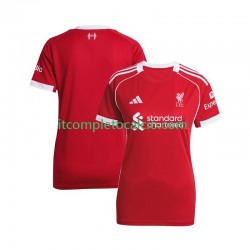 Maglia Liverpool Divisa Home 2025-2026 Manica Corta ,Donna