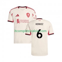 Maglia Liverpool Milos Kerkez 6 Divisa Away 2025-2026 Manica Corta ,Uomo