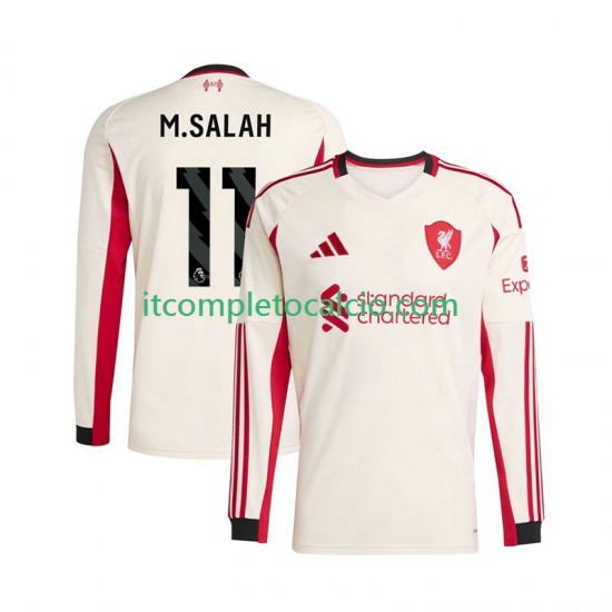 Maglia Liverpool Mohamed Salah 11 Divisa Away 2025-2026 Manica Lunga ,Uomo