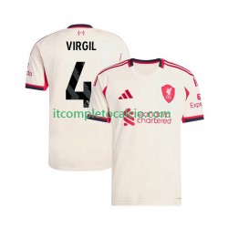 Maglia Liverpool Virgil van Dijk 4 Divisa Away 2025-2026 Manica Corta ,Uomo