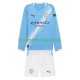 Maglia Manchester City Divisa Home 2025-2026 Manica Lunga ,Bambino