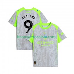 Maglia Manchester City Erling Haaland 9 Terza Divisa 2025-2026 Manica Corta ,Uomo