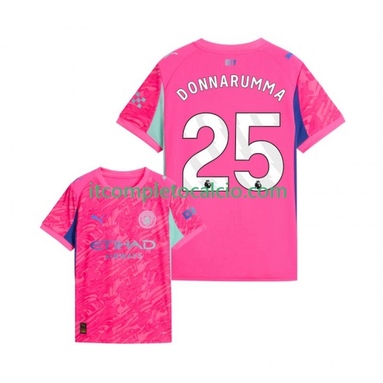 Maglia Manchester City Gianluigi Donnarumma 25 Portiere Divisa Away 2025-2026 Manica Corta ,Uomo